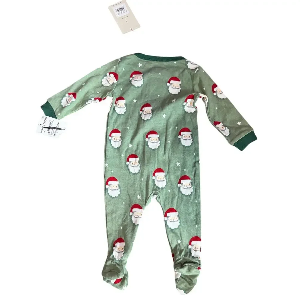 Petit Lem Holiday Santa Footie One Piece Size 3 Months
